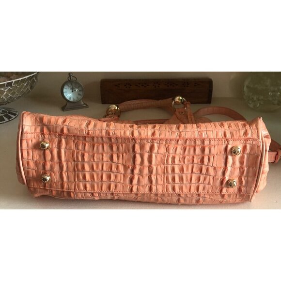 BEAUTIFUL BRAHMIN Elisa Satchel Shoulder Hobo Bag Rare Peach Color - Picture 11 of 14